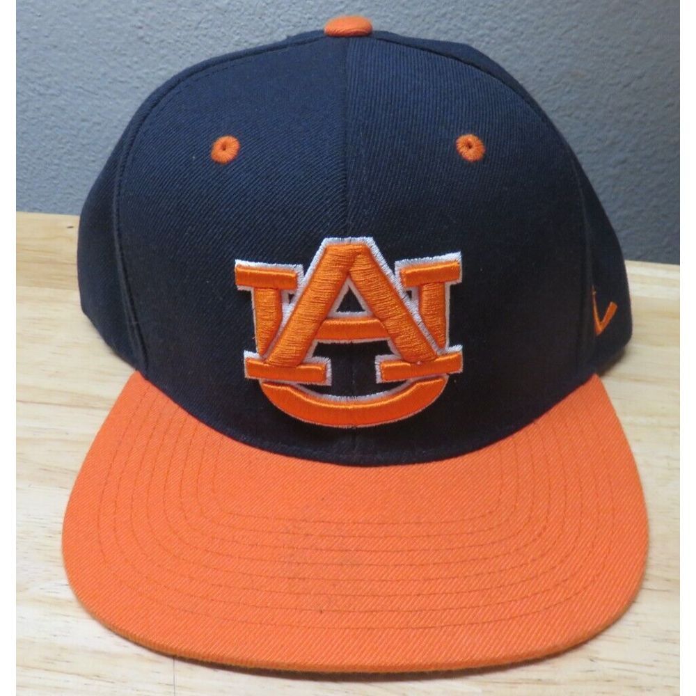 Auburn University Hat Adjustable Snap Back Zephyr UA Orange Navy Blue Wool